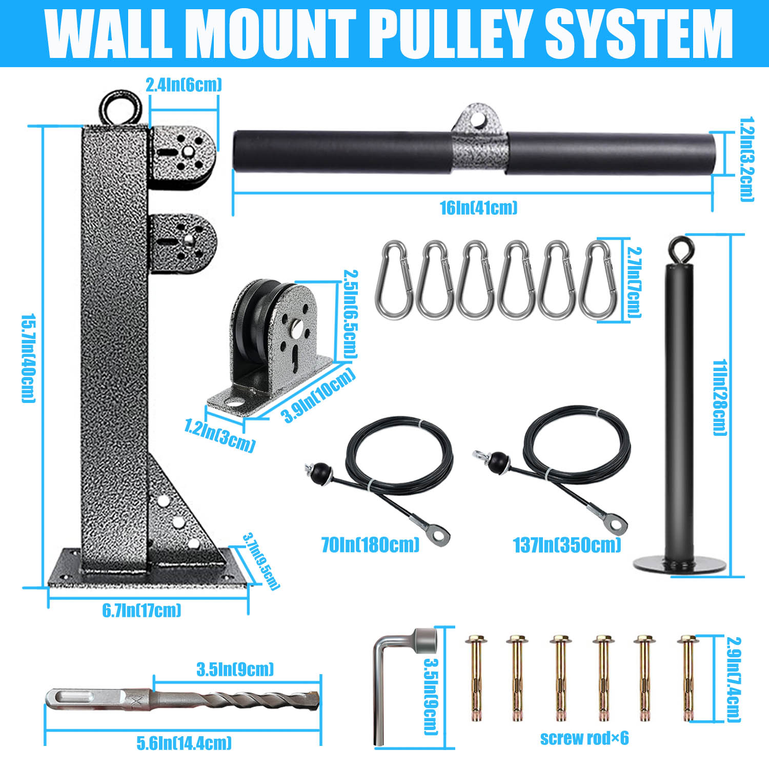 Fitness-Riemenscheibensystem z – Home Gym Cable Pulley System Bewertung und Preis