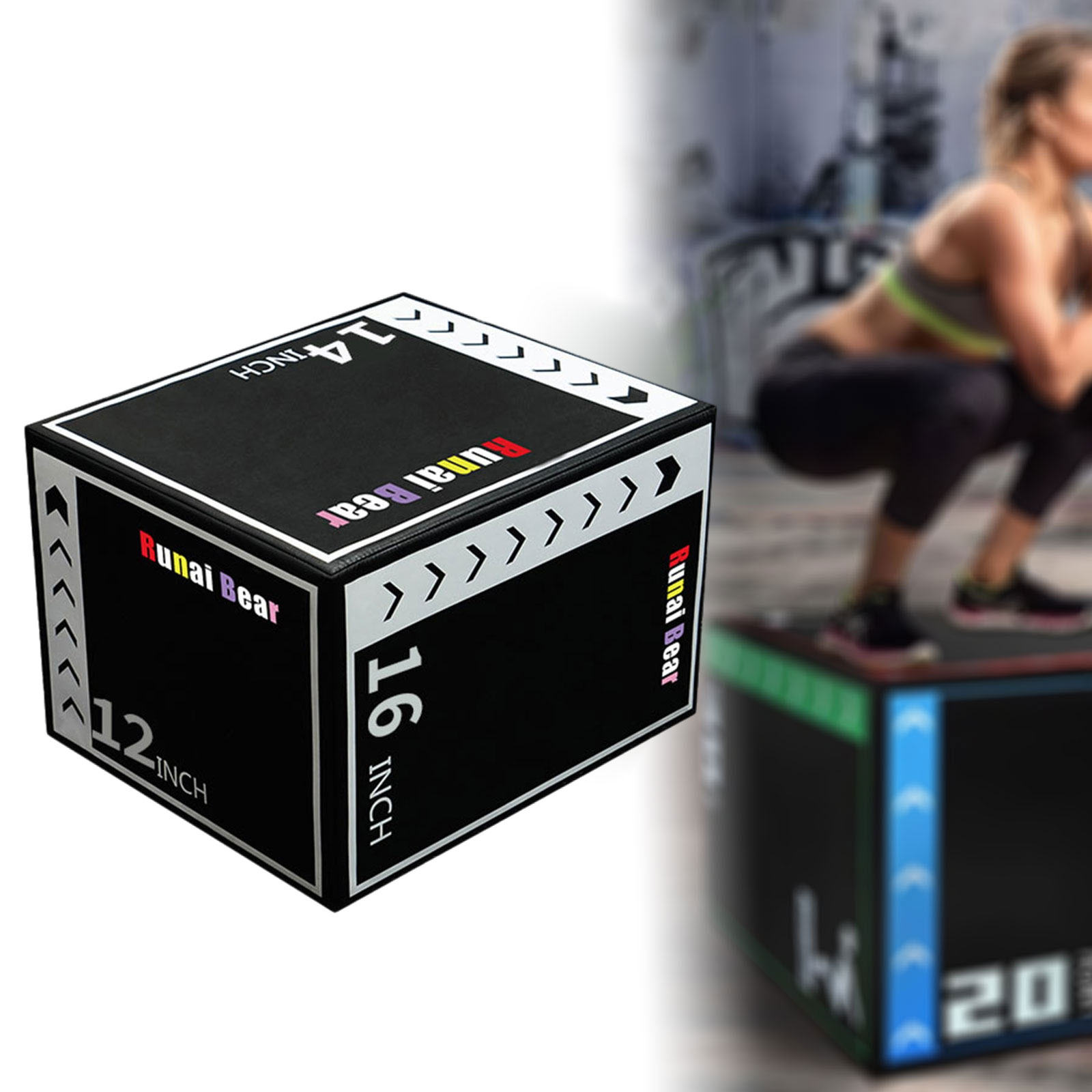 Plyo Jumping Übungsbox, Tragba – Home Gym Jump Box Bewertung und Preis