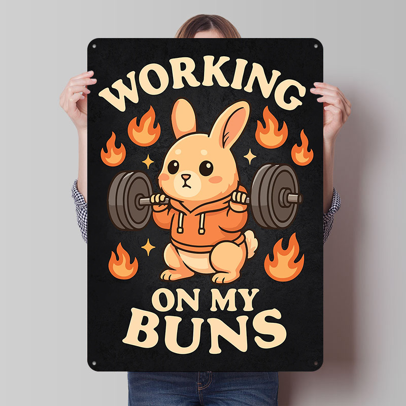 Working On My Buns – Niedliche – Home Gym On Wall Bewertung und Preis