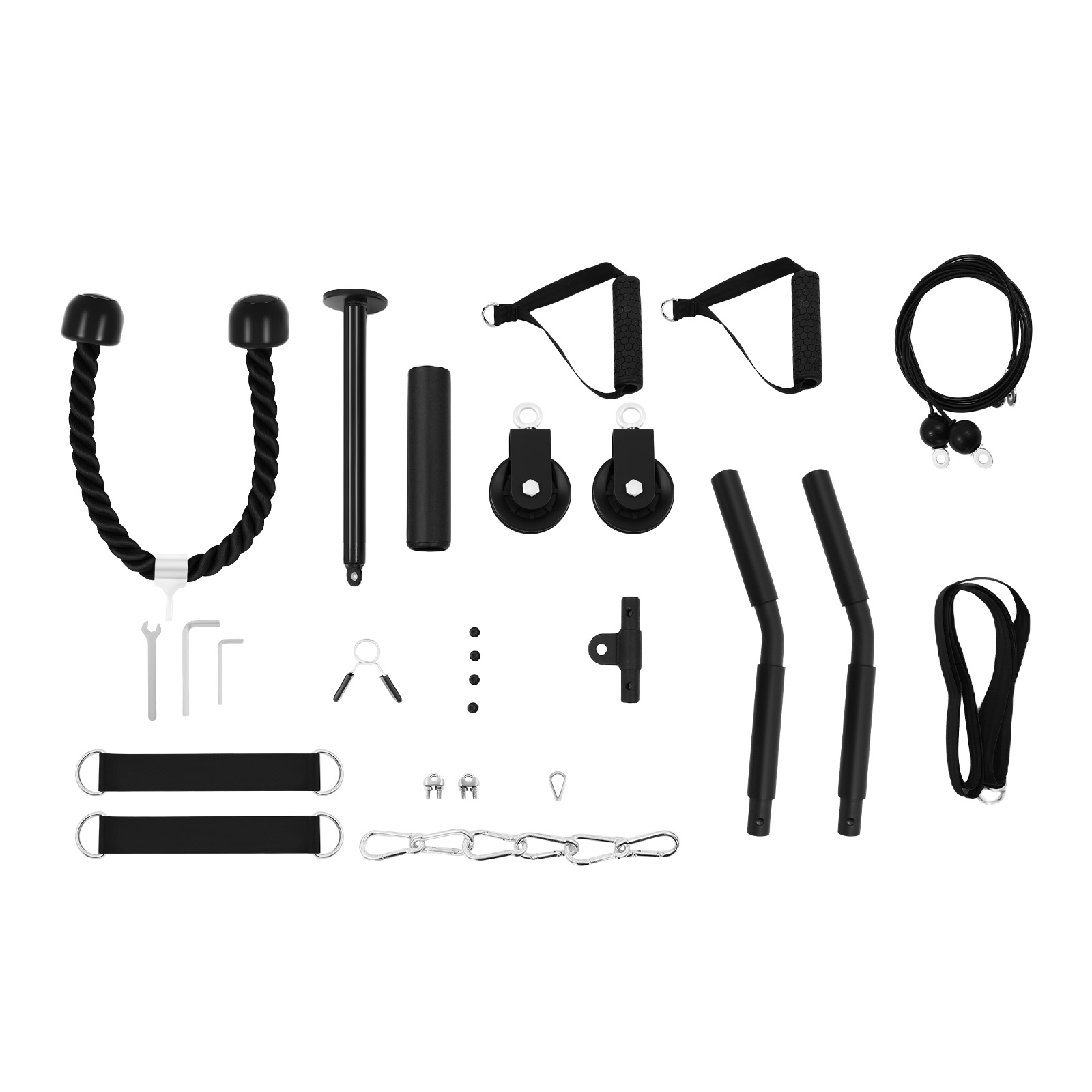 120kg Kabelzug-Fitnesssystem,  – Home Gym Cable Pulley System Bewertung und Preis