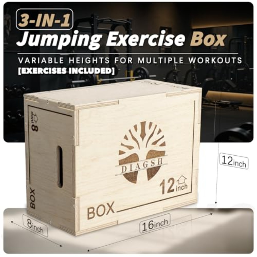 Plyo-Box - 3-in-1 Sprungplattf – Home Gym Jump Box Bewertung und Preis