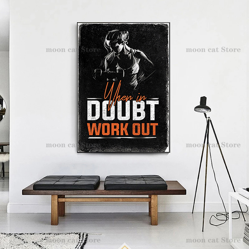 Fitness Sport Poster Bodybuild – Home Gym On Wall Bewertung und Preis